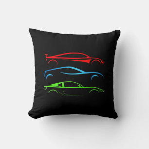 Coussin Trois voitures de sport