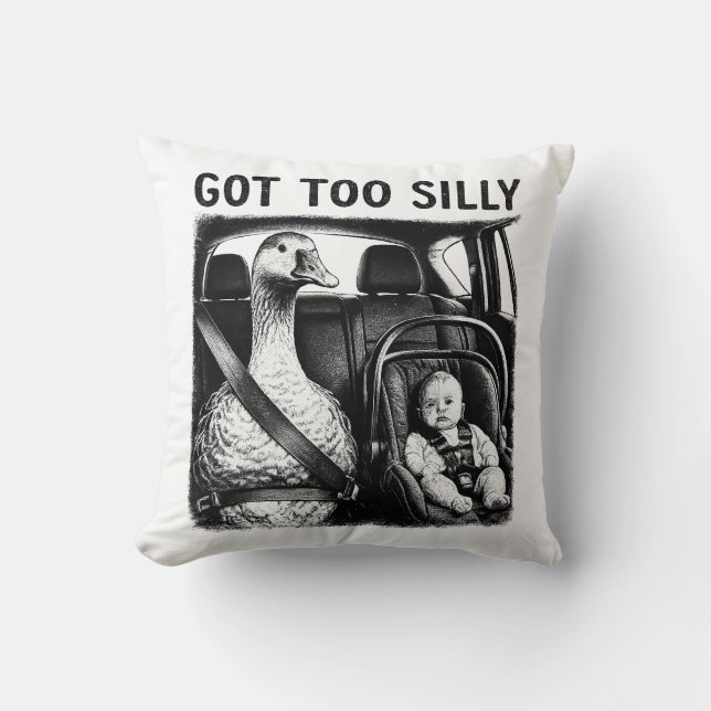 Coussin Trop bête Canard Siège Auto Bébé Siège Auto Drôle  (Recto)