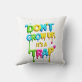 Coussin Trop Cool pour ce temps | Drôle Citation Lancer Pi (Verso)