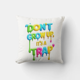 Coussin Trop Cool pour ce temps Drôle Citation Lancer Pi