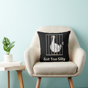 Coussin Trop drôle humour de canard drôle pour les amoureu