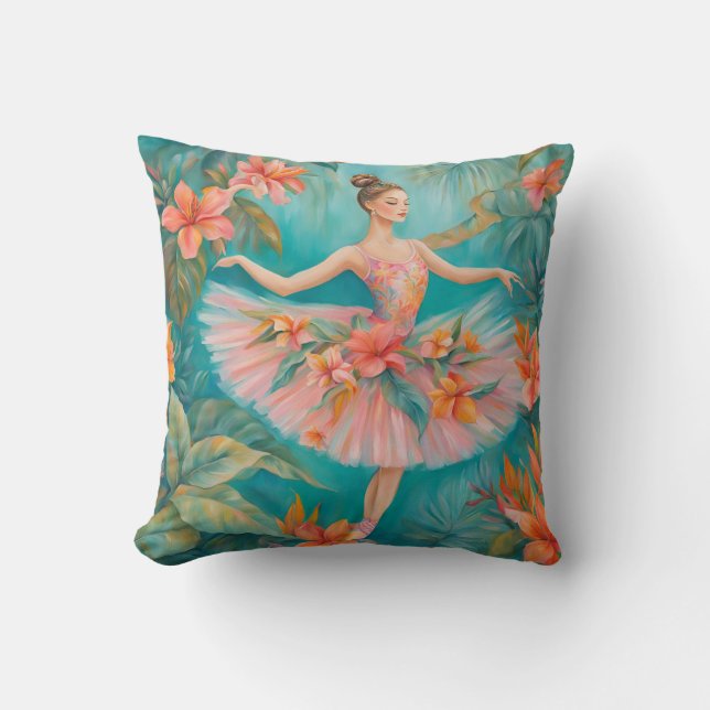 Coussin Tropical Ballerina (Recto)