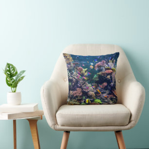 Coussin Tropical Beaches   Underwater Coral Reef