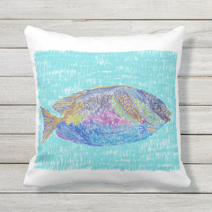 Coussin tropical de conception de poissons