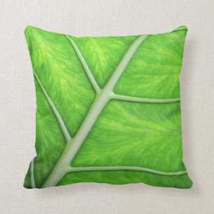 Coussin tropical de photographie de feuille de