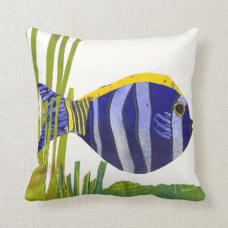Coussin tropical de poissons - pourpre