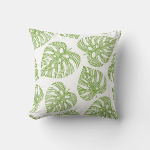 Coussin Tropical motif sans couture avec palme exotique
