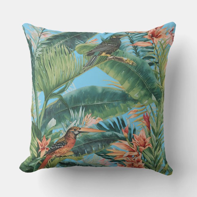 Coussin Tropical Oasis (Recto)
