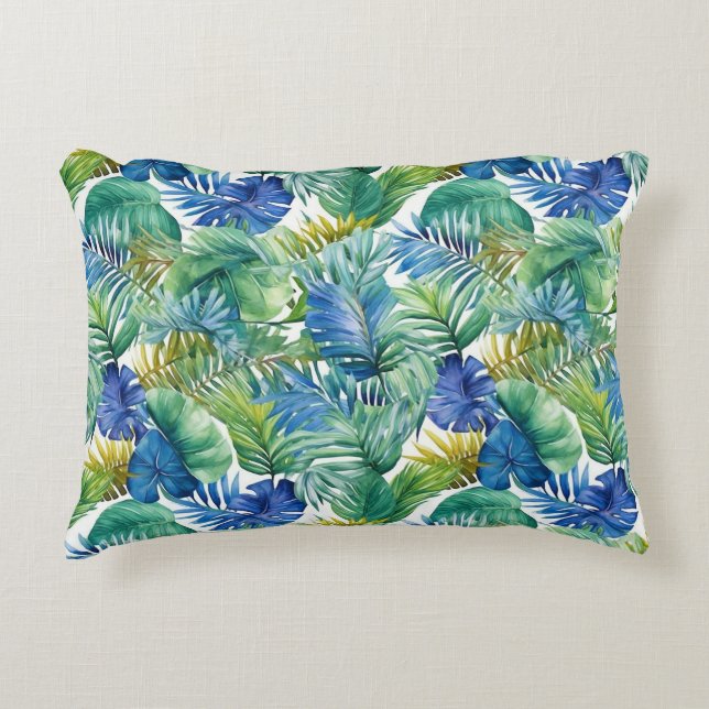Coussin Tropical Palmiers (Devant)