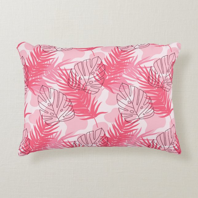 Coussin Tropical Palmiers (Devant)