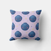 Coussin TropiCool Blueberry - Décor de fruits mignon et rê (Verso)