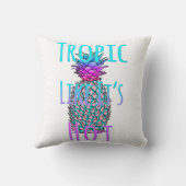 Coussin Tropique Comme Son Ananas Côtier Chaud (Verso)