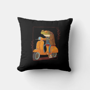 Coussin Trottinette Grenouille Champignon Goblincore Acadé