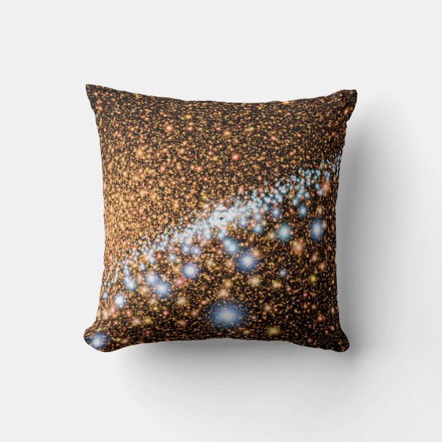 Coussin Trou noir d'Andromède, étoiles bleues - Concept d' (Recto)