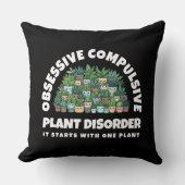 Coussin Trouble Obsessionnel Compulsif des Plantes Drôle (Recto)