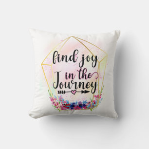 Coussin Trouvez La Joie Dans Le Voyage