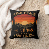 Coussin Trouvez la paix dans la nature (Couverture)