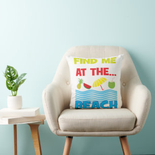 Coussin Trouvez-Moi À La Maison de Plage Décoration Côtièr