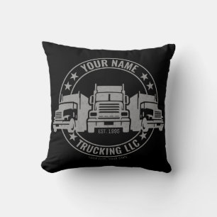 Coussin Trucker personnalisé Big Rig Semi Truck Trucker