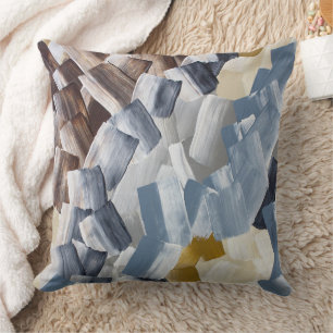Coussin Trucs de brosse Abstraits dans les tons neutres et