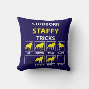 Coussin Trucs de Staffy têtus
