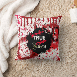 Coussin True Crime Queen Personnalisé
