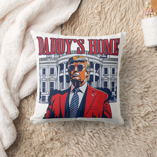 Coussin Trump à la maison de papa | Cadeau de la Maison Bl (Couverture)