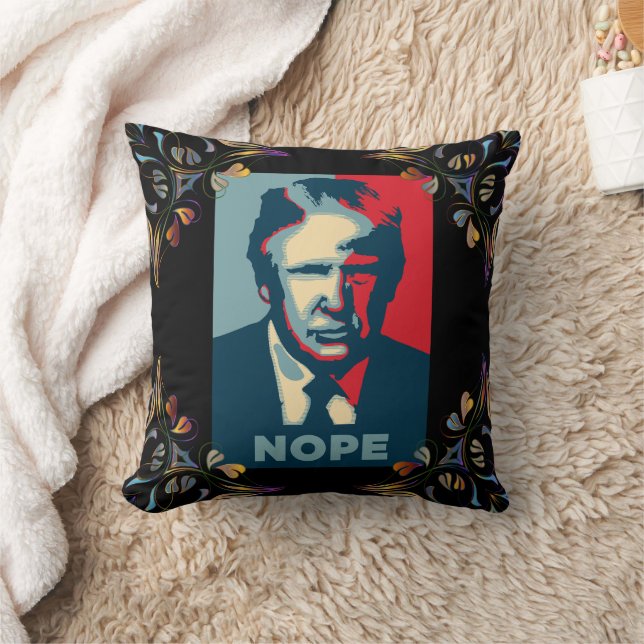 Coussin Trump Nope Jetez L'Oreiller (Couverture)