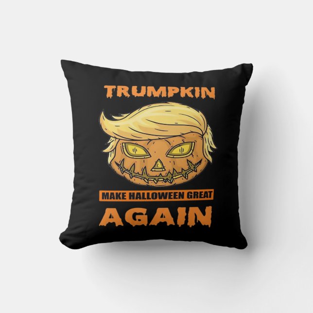 Coussin Trumpkin rendre Halloween grand encore drôle class (Recto)