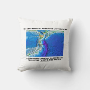 Coussin Tsunami Porto Rico Trench (Plate Tectonics Earth)