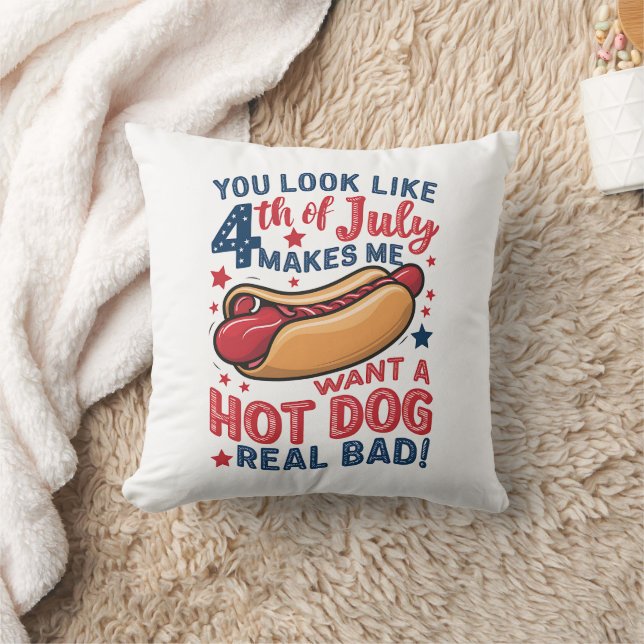 Coussin Tu As L'Air 4 juillet Me Fait Vouloir Un Chien Cha (Couverture)