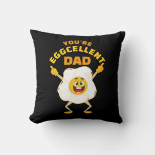Coussin Tu es Eggcellent Papa Fête des pères Anniversaire