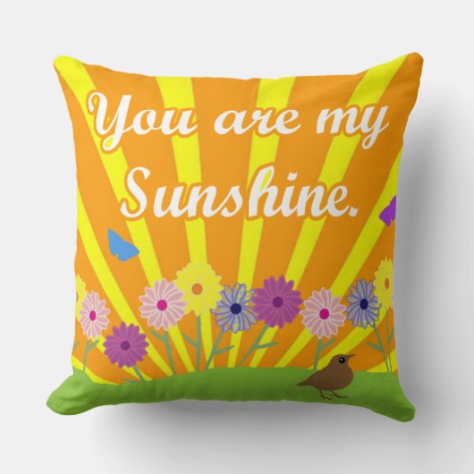 Coussin Tu Es Mon Soleil Mignon (Recto)