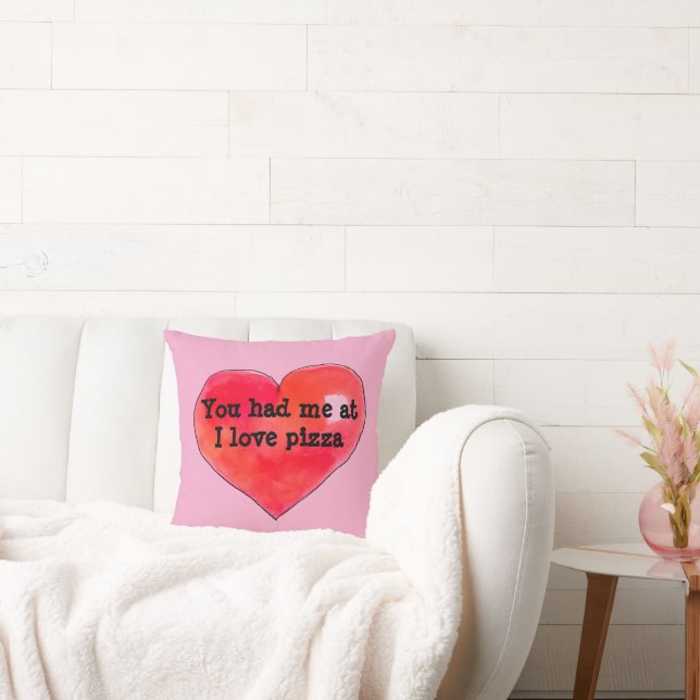 Coussin Tu m'as eu à I Love Pizza (Canapé)