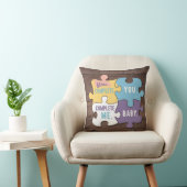 Coussin Tu Me Complètes Bébé Puzzle Maman Silhouette (Chaise)
