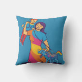 Coussin Tu Me Complètes Bébé Puzzle Maman Silhouette (Verso)