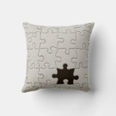 Coussin Tu Me Complètes Romantique Puzzle Noir et Blanc (Verso)