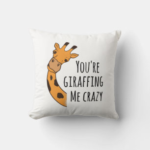 Coussin Tu me girafes fou