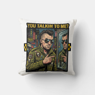 Coussin Tu me parles - Néo-noir des années 70 à NYC, caric
