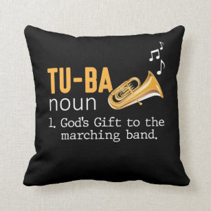Coussin Tuba Player Marching Wind Instrument Musicien