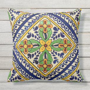 Coussin Tuile de Talavera