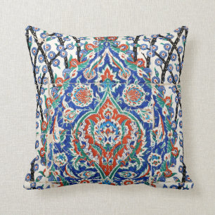 Coussin Tuiles florales turques