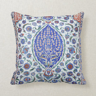 Coussin Tuiles florales turques
