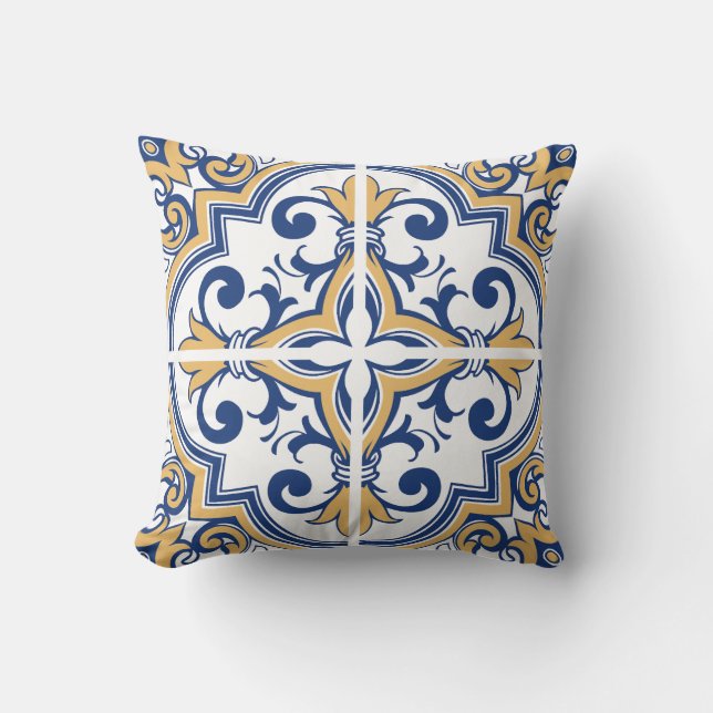 Coussin Tuiles portugaises 1 (Recto)