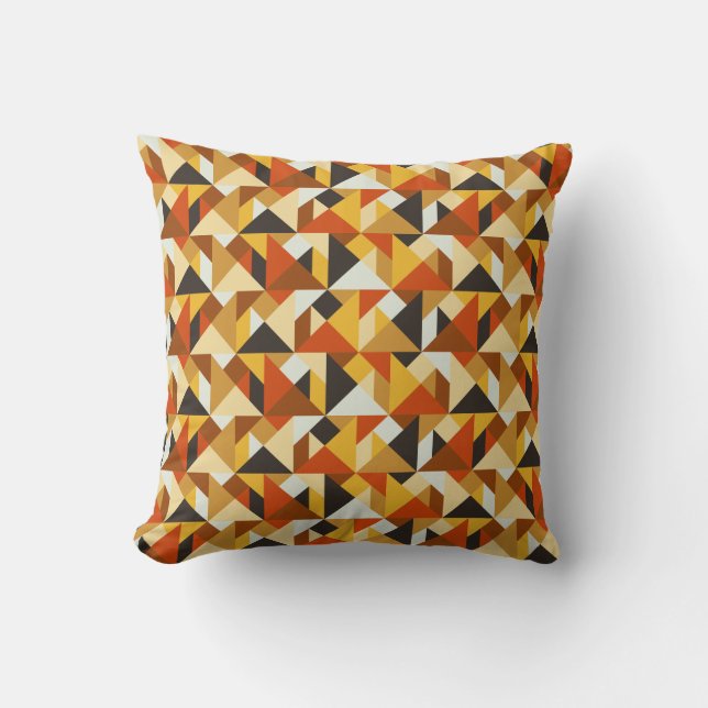 Coussin Tuiles Tangram Motif géométrique Jeu d'oreiller (Recto)