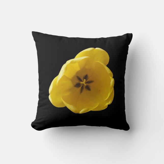 Coussin Tulip Jaune (Recto)