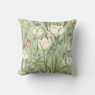 Coussin Tulip Meadow in Sage Green