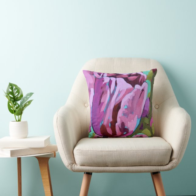 Coussin Tulip Painting - Double Sided (Chaise)