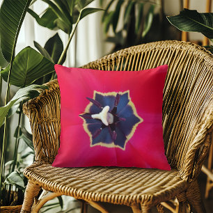 Coussin Tulipe Botanique Rouge Moderne