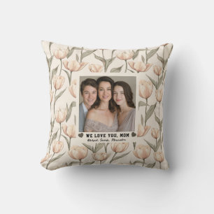 Coussin Tulipe étape botanique Fête des mères jardin inspi